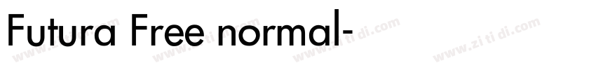 Futura Free normal字体转换